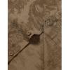 imageMens Stylish Casual Printed Short Sleeve Button Down Shirts Summer Vacation Beach Tropical Hawaiian ShirtBrown Floral