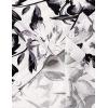 imageMens Stylish Casual Printed Short Sleeve Button Down Shirts Summer Vacation Beach Tropical Hawaiian ShirtWhite Floral