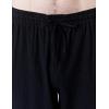 imageMens Pure Cotton Vintage Ankle Banded Pants for Renaissance Pirate Viking Medieval CostumeBlack