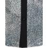 imageMens Shiny Metallic Sequin Stretchy Short Sleeve Button Down Shirts for 70s Disco Party HalloweenSilver