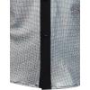 imageMens Shiny Metallic Sequin Stretchy Short Sleeve Button Down Shirts for 70s Disco Party HalloweenSolid Silver
