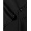 imageMens Stretch Slim Fit Dress Shirts Formal Wedding Prom Short Sleeve Button Down Shirt with PocketBlack