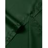 imageMens Stretch Slim Fit Dress Shirts Formal Wedding Prom Short Sleeve Button Down Shirt with PocketDark Green