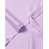imageMens Stretch Slim Fit Dress Shirts Formal Wedding Prom Short Sleeve Button Down Shirt with PocketLavender Purple