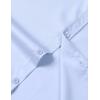 imageMens Stretch Slim Fit Dress Shirts Formal Wedding Prom Short Sleeve Button Down Shirt with PocketLight Blue