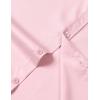 imageMens Stretch Slim Fit Dress Shirts Formal Wedding Prom Short Sleeve Button Down Shirt with PocketPink