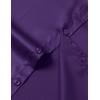 imageMens Stretch Slim Fit Dress Shirts Formal Wedding Prom Short Sleeve Button Down Shirt with PocketPurple