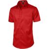 imageMens Stretch Slim Fit Dress Shirts Formal Wedding Prom Short Sleeve Button Down Shirt with PocketRed