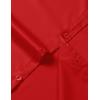 imageMens Stretch Slim Fit Dress Shirts Formal Wedding Prom Short Sleeve Button Down Shirt with PocketRed