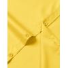 imageMens Stretch Slim Fit Dress Shirts Formal Wedding Prom Short Sleeve Button Down Shirt with PocketYellow