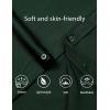 imageMens Stretch Soft Slim Fit Dress Shirts Long Sleeve Formal Wedding Business Casual Button Down ShirtDeep Forest Green