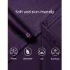imageMens Stretch Soft Slim Fit Dress Shirts Long Sleeve Formal Wedding Business Casual Button Down ShirtPurple