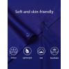imageMens Stretch Soft Slim Fit Dress Shirts Long Sleeve Formal Wedding Business Casual Button Down ShirtRoyal Blue