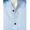 imageMens Stretch Wrinkle Free Dress Shirts Formal Wedding Prom Short Sleeve Slim Fit Button Down ShirtLight Blue