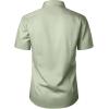 imageMens Stretch Wrinkle Free Dress Shirts Formal Wedding Prom Short Sleeve Slim Fit Button Down ShirtMint Green