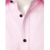 imageMens Stretch Wrinkle Free Dress Shirts Formal Wedding Prom Short Sleeve Slim Fit Button Down ShirtPink