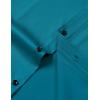 imageMens Stretch Wrinkle Free Dress Shirts Formal Wedding Prom Short Sleeve Slim Fit Button Down ShirtTeal