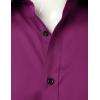 imageMens Stretch Wrinkle Free Dress Shirts Formal Wedding Prom Short Sleeve Slim Fit Button Down ShirtWine Red