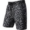 imageMens 2 Piece Casual Cotton Stretchy Outfit Short Sleeve Button up Shirt and Shorts SetBlack Leopard