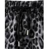 imageMens 2 Piece Casual Cotton Stretchy Outfit Short Sleeve Button up Shirt and Shorts SetBlack Leopard