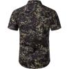 imageMens 2 Piece Casual Cotton Stretchy Outfit Short Sleeve Button up Shirt and Shorts SetNavy