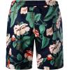 imageMens 2 Piece Casual Cotton Stretchy Outfit Short Sleeve Button up Shirt and Shorts SetNavygreen