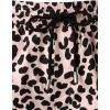 imageMens 2 Piece Casual Cotton Stretchy Outfit Short Sleeve Button up Shirt and Shorts SetPink Leopard