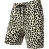 imageMens 2 Piece Casual Cotton Stretchy Outfit Short Sleeve Button up Shirt and Shorts SetSand Leopard