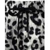 imageMens 2 Piece Casual Cotton Stretchy Outfit Short Sleeve Button up Shirt and Shorts SetWhite Leopard