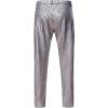 imageMens 70s Disco 2 Piece Set Stretchy Shiny Suits Sequin Jacket and PantsSilver