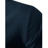 imageMens Pure Cotton Vintage Short Sleeve Lace Up Shirts for Renaissance Pirate Viking Medieval CostumeSolid Navy Blue