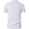 imageMens Pure Cotton Vintage Short Sleeve Lace Up Shirts for Renaissance Pirate Viking Medieval CostumeSolid White