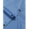 imageMens Stretch Wrinkle Free Dress Shirts Formal Wedding Prom Long Sleeve Slim Fit Button Down ShirtClassic Blue