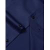imageMens Stretch Wrinkle Free Dress Shirts Formal Wedding Prom Long Sleeve Slim Fit Button Down ShirtNavy