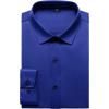 imageMens Stretch Wrinkle Free Dress Shirts Formal Wedding Prom Long Sleeve Slim Fit Button Down ShirtRoyal Blue