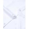 imageMens Stretch Wrinkle Free Dress Shirts Formal Wedding Prom Long Sleeve Slim Fit Button Down ShirtSolid White