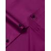 imageMens Stretch Wrinkle Free Dress Shirts Formal Wedding Prom Long Sleeve Slim Fit Button Down ShirtWine Red