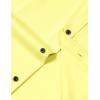 imageMens Stretch Wrinkle Free Dress Shirts Formal Wedding Prom Long Sleeve Slim Fit Button Down ShirtYellow
