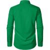 imageMens Stretch Regular Fit Long Sleeve Dress Shirts Lightweight Business Casual Button Down Shirts with PocketGreen