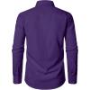 imageMens Stretch Regular Fit Long Sleeve Dress Shirts Lightweight Business Casual Button Down Shirts with PocketPurple