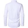 imageMens Stretch Regular Fit Long Sleeve Dress Shirts Lightweight Business Casual Button Down Shirts with PocketWhite