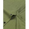 imageMens Stretch Wrinkle Free Short Sleeve Button Down Shirts Summer Casual Texture Beach Vacation Wedding ShirtArmy Green