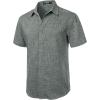 imageMens Stretch Wrinkle Free Short Sleeve Button Down Shirts Summer Casual Texture Beach Vacation Wedding ShirtDark Green