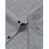 imageMens Stretch Wrinkle Free Short Sleeve Button Down Shirts Summer Casual Texture Beach Vacation Wedding ShirtGrey