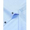 imageMens Stretch Wrinkle Free Short Sleeve Button Down Shirts Summer Casual Texture Beach Vacation Wedding ShirtLight Blue