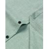 imageMens Stretch Wrinkle Free Short Sleeve Button Down Shirts Summer Casual Texture Beach Vacation Wedding ShirtLight Green