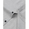 imageMens Stretch Wrinkle Free Short Sleeve Button Down Shirts Summer Casual Texture Beach Vacation Wedding ShirtLight Grey