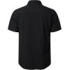 imageMens Summer Cotton Linen Short Sleeve Button Down Shirt Casual Lightweight Tops with Pockets for Beach VacationBlack