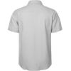 imageMens Summer Cotton Linen Short Sleeve Button Down Shirt Casual Lightweight Tops with Pockets for Beach VacationLight Grey