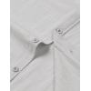 imageMens Summer Cotton Linen Short Sleeve Button Down Shirt Casual Lightweight Tops with Pockets for Beach VacationLight Grey